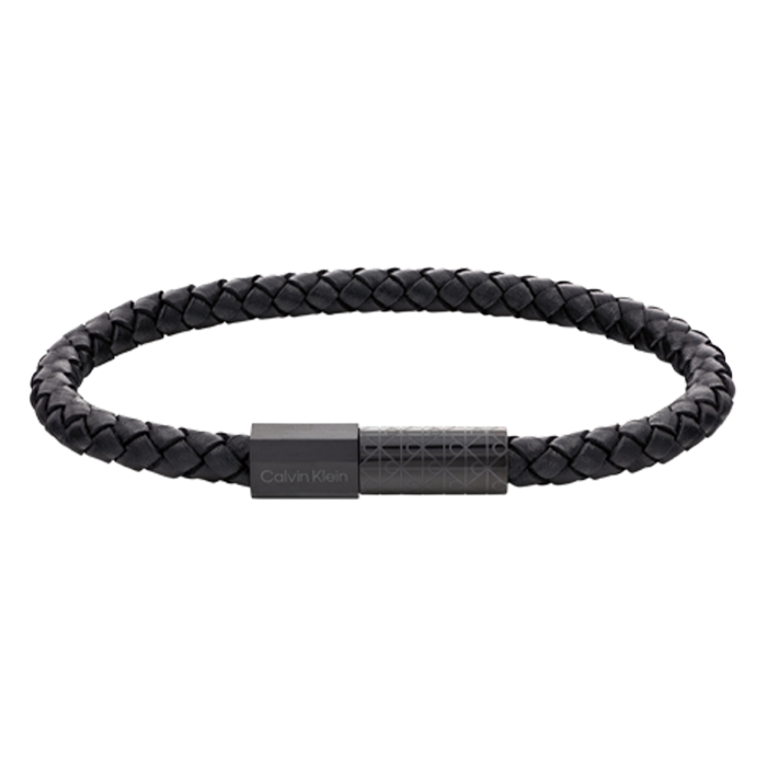 Pulseira Homem em Pele Preta