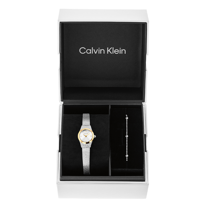 Gift Set Mulher Relógio e Pulseira Aço