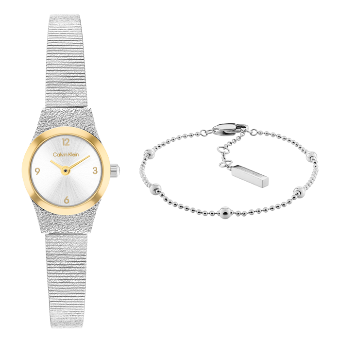 Gift Set Mulher Relógio e Pulseira Aço