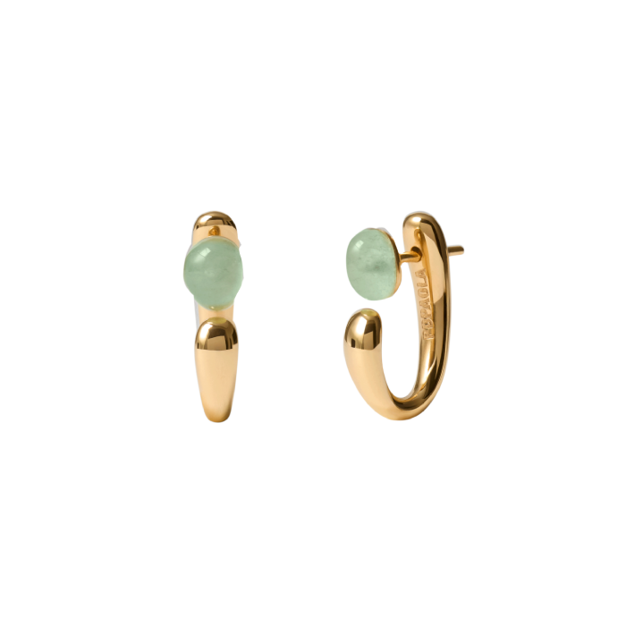 Brincos Green Aventurine Nova