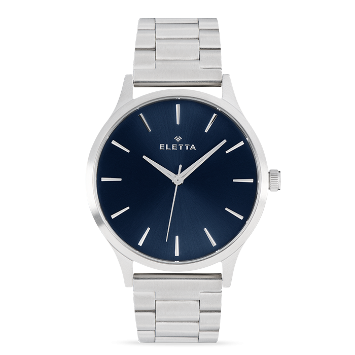 Relógio Homem New Classic XL Brushed Steel & Blue