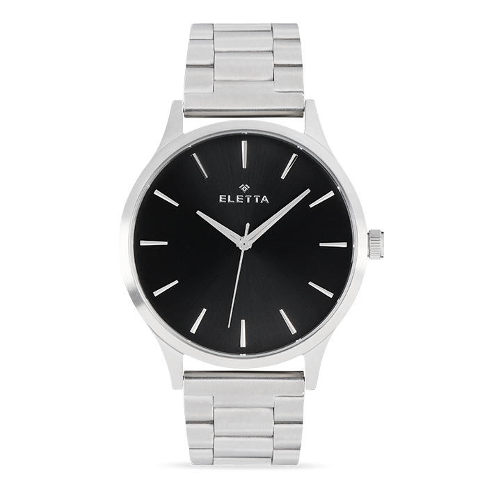 Relógio Homem New Classic XL Brushed Steel & Black