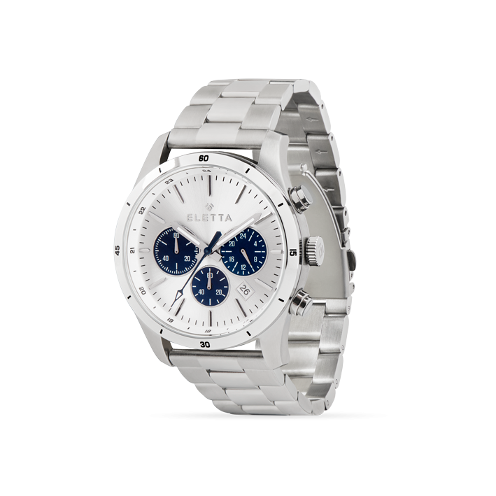 Relógio Homem Active Silver & Blue