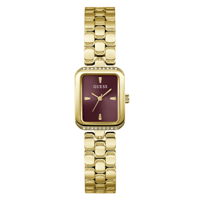 Relógio Feminino Isla Dourado e Bordeaux
