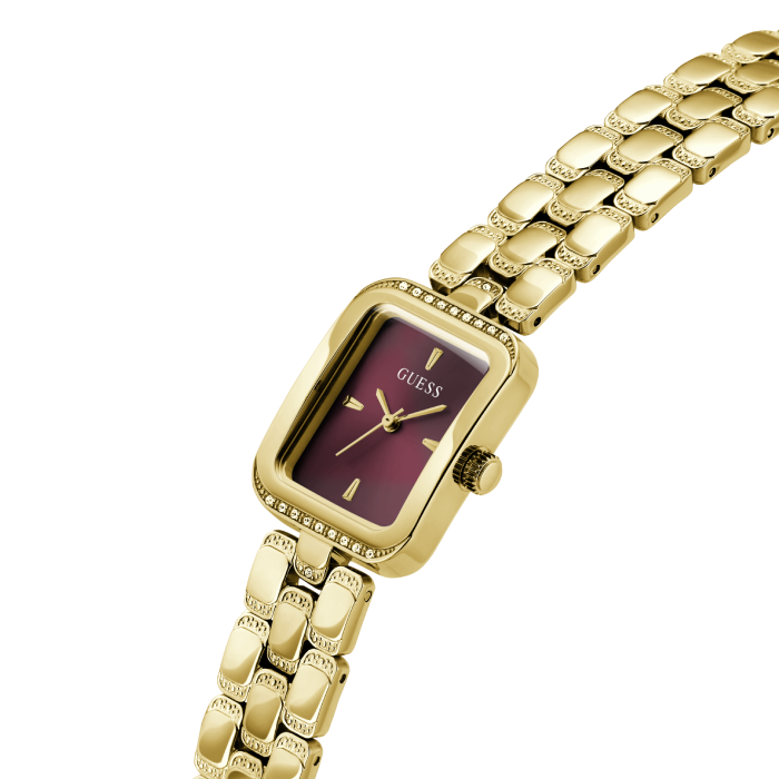 Relógio Feminino Isla Dourado e Bordeaux
