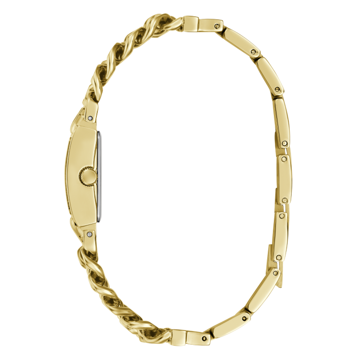 Relógio Feminino Micro Mod Dourado com Brilhantes