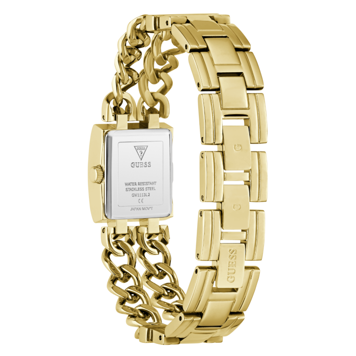Relógio Feminino Micro Mod Dourado com Brilhantes