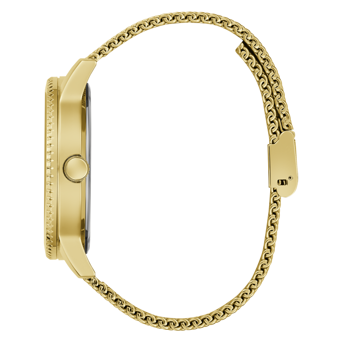 Relógio Monarch Preto e Dourado com Leão