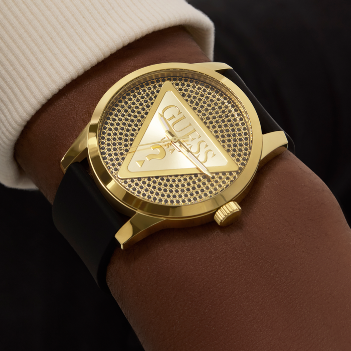 Relógio Masculino Badge Dourado