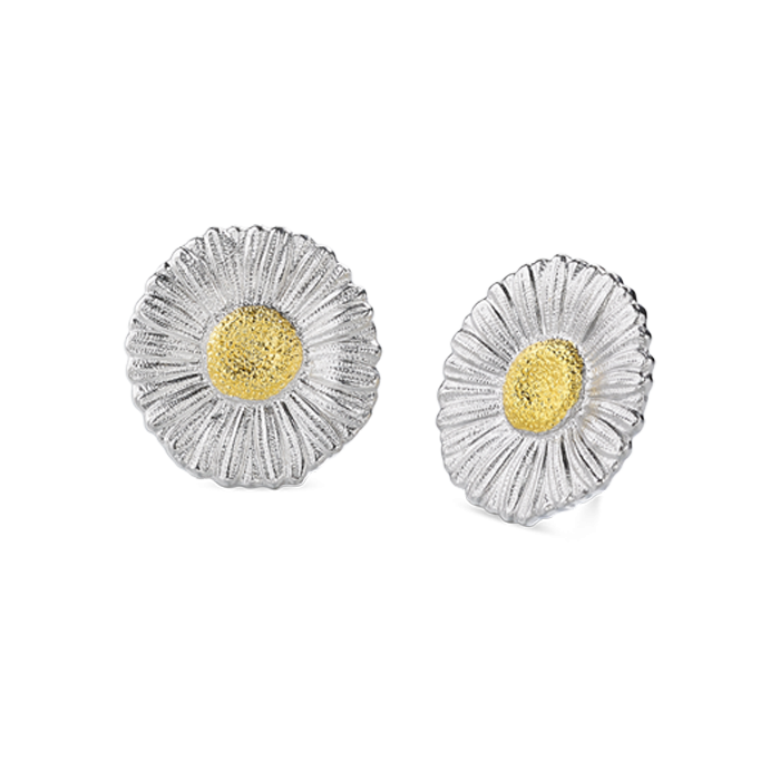 Brincos Blossoms Daisy Prata e Vermeil