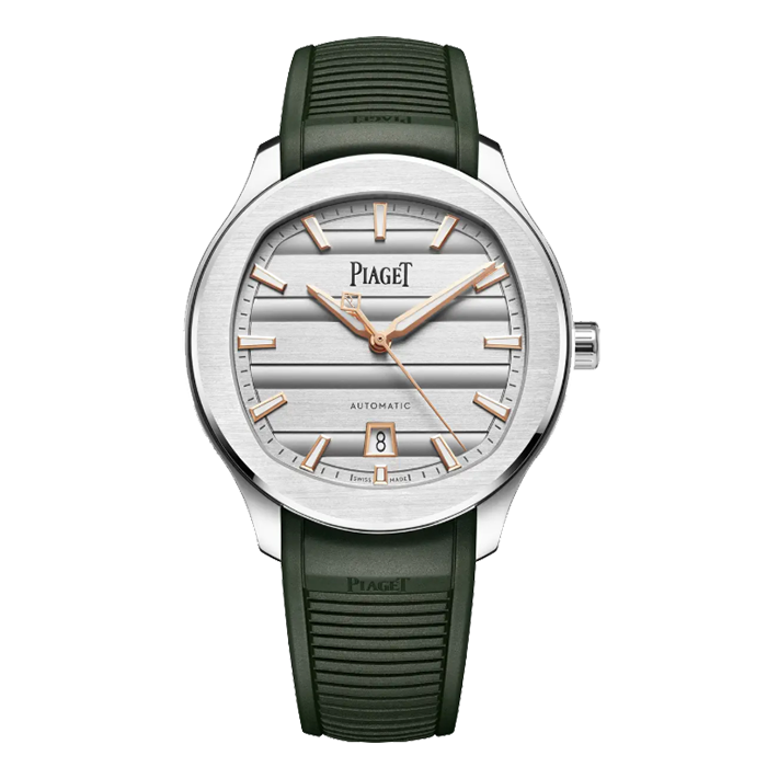 Relógio Polo Signature Data Bracelete Verde Borracha 42mm