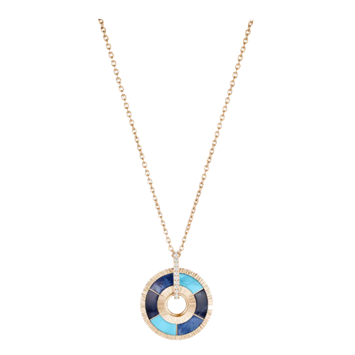 Colar Possession Ouro Rosa, Diamantes E Pedras Preciosas