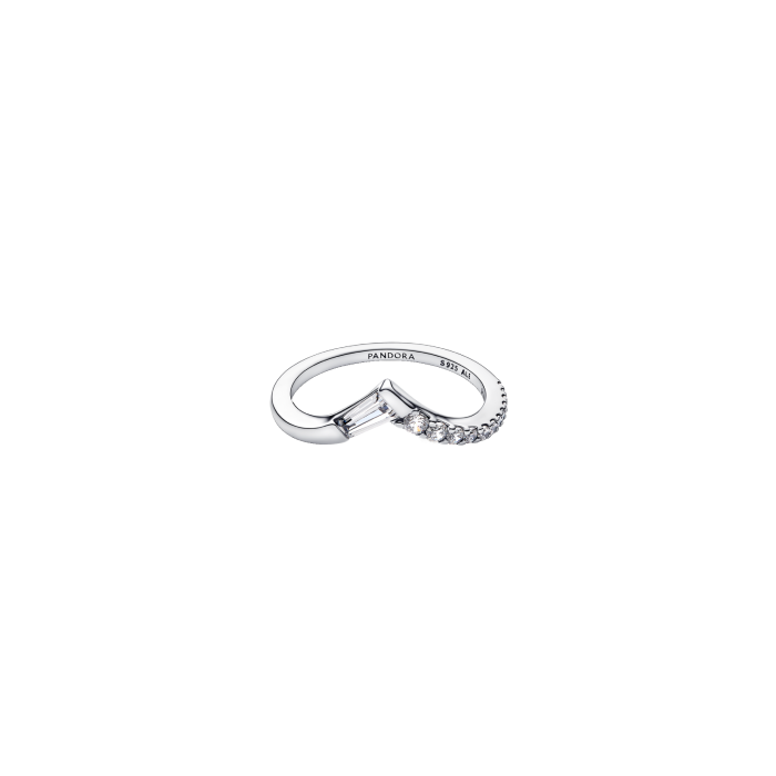 Anel Aro Pavé Baguette Tiara