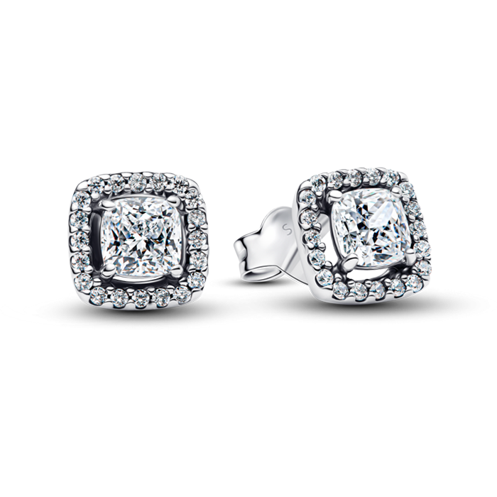 Brincos Timeless Zircónia Quadrada