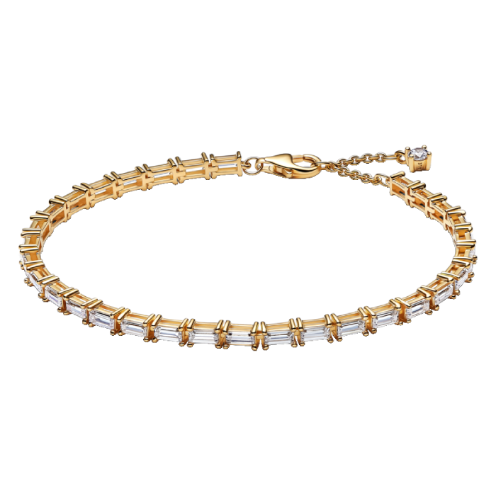 Pulseira de Ténis Baguette Cintilante