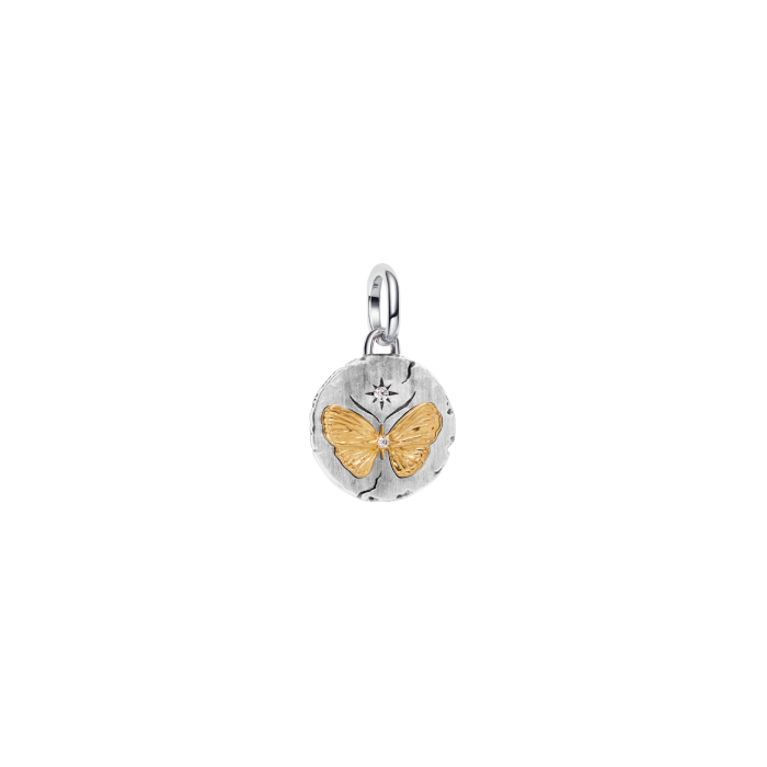 Conta Medalhão Borboleta