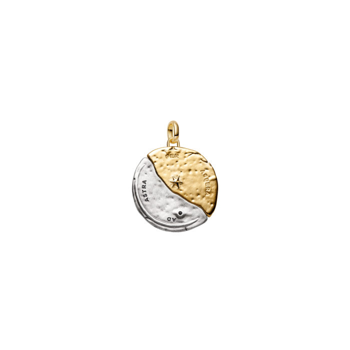 Conta Medalhão Grande Sol e Lua