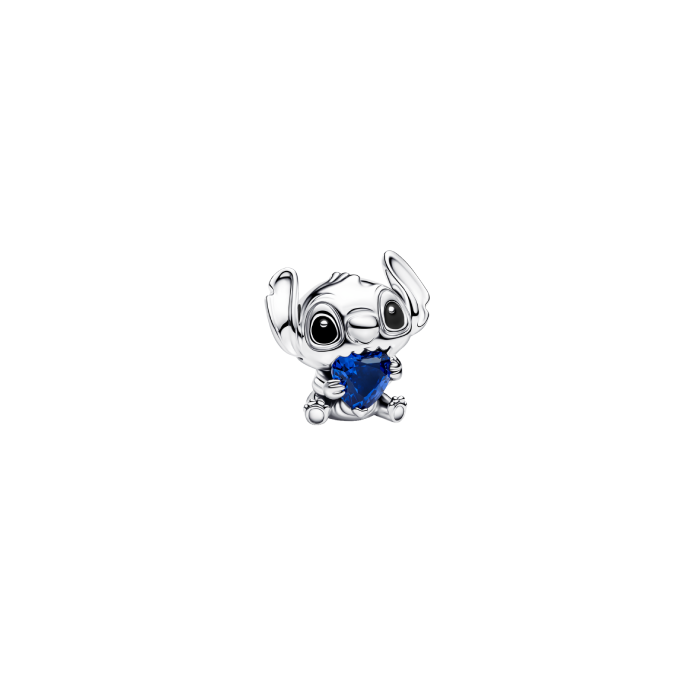 Conta Coração Azul Stitch Disney