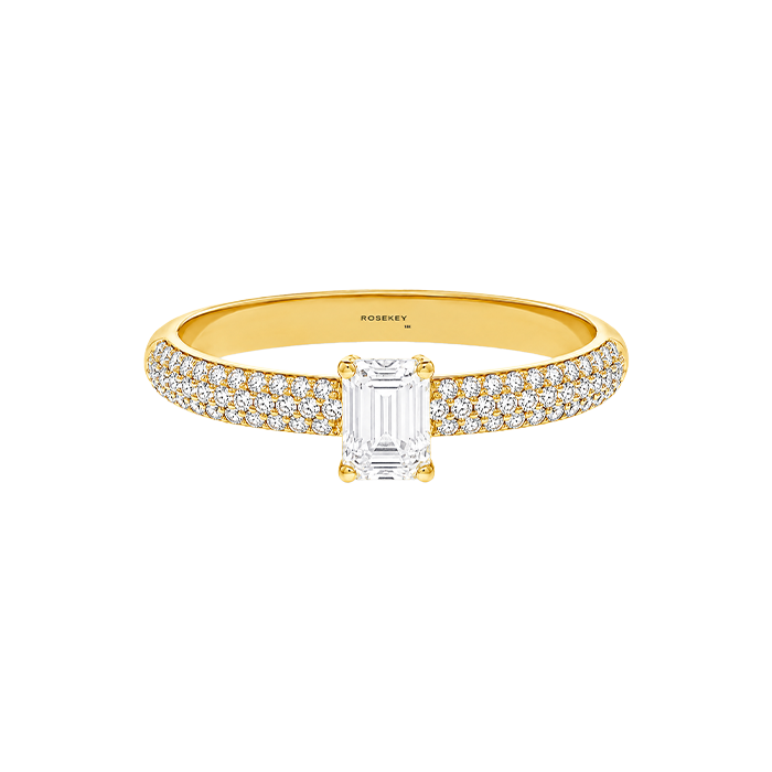 Anel Sweet Briar Ouro Amarelo e Diamantes