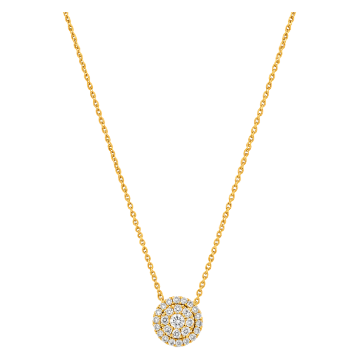 Colar Épure Halo Ouro Amarelo e Diamantes