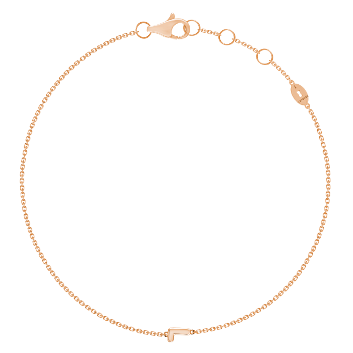 Pulseira Letters Collection Ouro Rosa Letra L