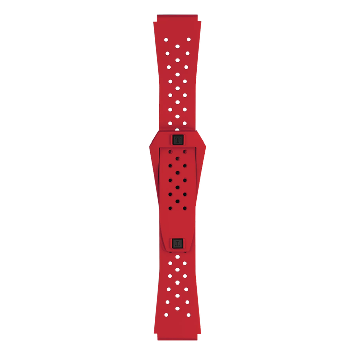 Bracelete Tissot Oficial Sideral Borracha Vermelha