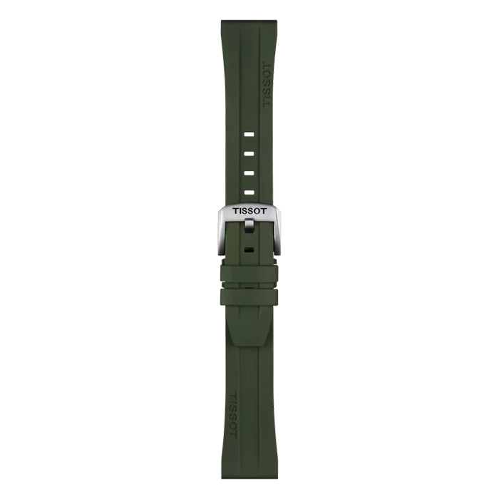 Bracelete Tissot Oficial Borracha Kaki