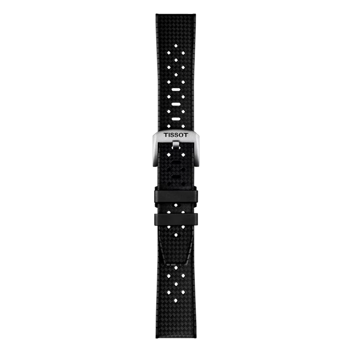 Bracelete Tissot Oficial Borracha Preta
