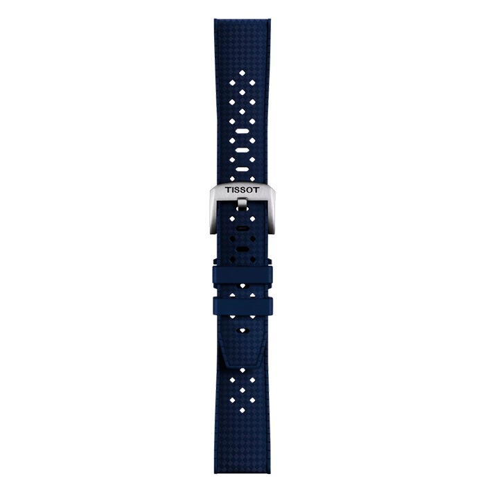 Bracelete Tissot Oficial Borracha Azul