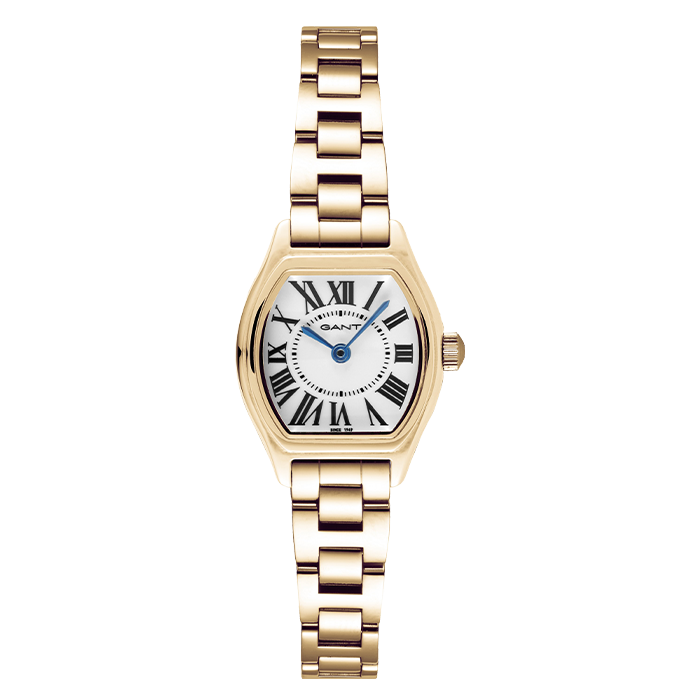 Relógio Feminino Caribou Branco e Dourado