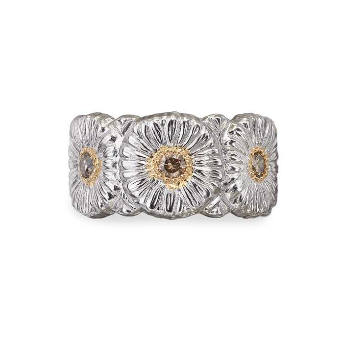 Anel Eternelle Prata e Vermeil com Diamantes