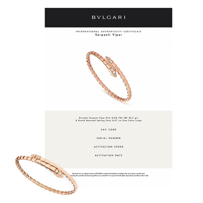 Pulseira Bulgari Serpenti