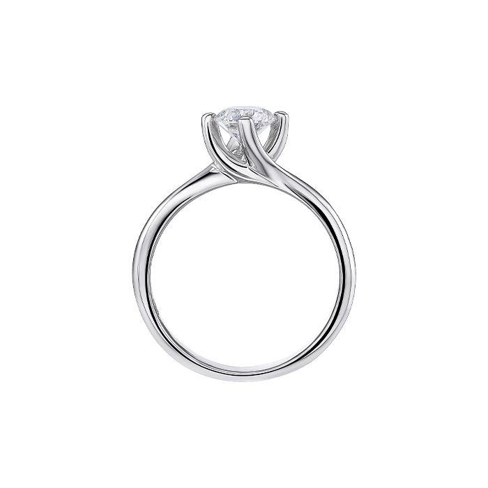 Anel Solitário Aphrodite Ouro Branco 0.40ct