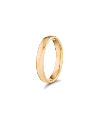Alian&ccedil;a True Love Ouro Amarelo 4mm