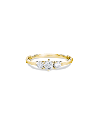 Anel Trilogy Ouro Amarelo 0.40ct