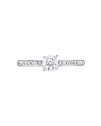 Anel Solitário Infinity Ouro Branco 0.15ct