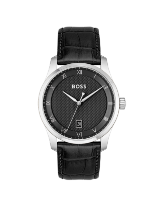 Rel&oacute;gio PRINCIPLE A&ccedil;o e Pele Preta