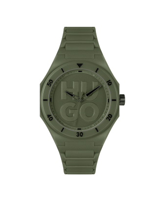 Relógio #Grail Verde TR90 e Silicone