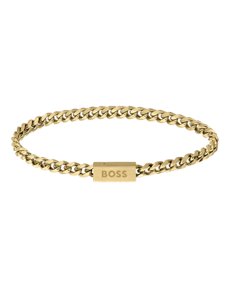 Pulseira Homem malha corrente dourada