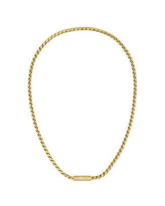 Colar Homem A&ccedil;o Malha Dourada DORAN