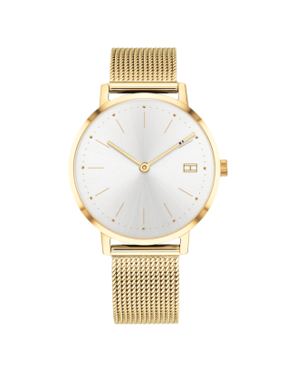 Relógio Mulher Aço IP Dourado