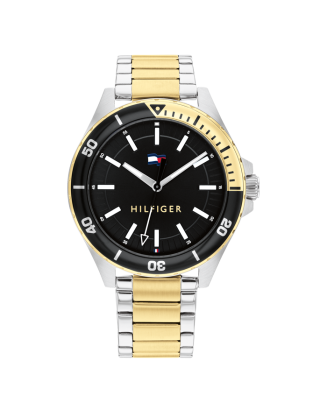 Relógio Homem Aço e Aço IP Dourado