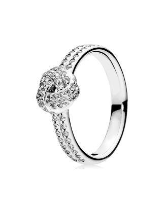 Anel Sparkling Love Knot