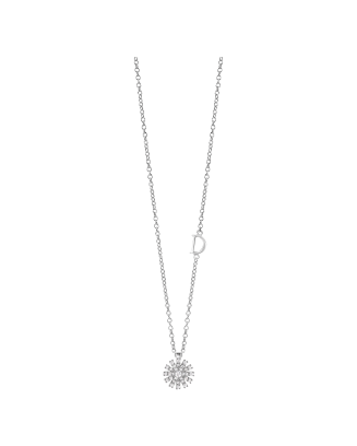 Colar Margherita Ouro Branco E Diamantes