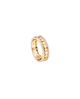 Anel Belle Epoque Reel Ouro Amarelo E Diamantes