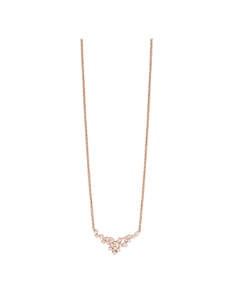 Colar Mimosa Ouro Rosa E Diamantes