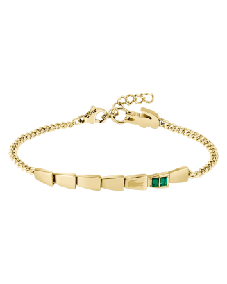 Pulseira Mulher A&ccedil;o Dourado Crocodelle