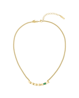 Colar Mulher A&ccedil;o Dourado Crocodelle