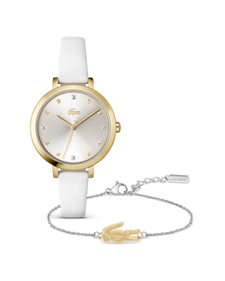 Set Mulher Relógio RIGA e Pulseira Bicolor