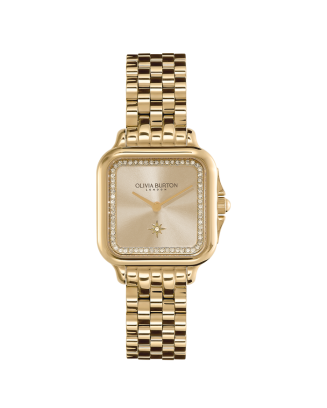 Rel&oacute;gio Mulher GROSVENOR A&ccedil;o IP Dourado